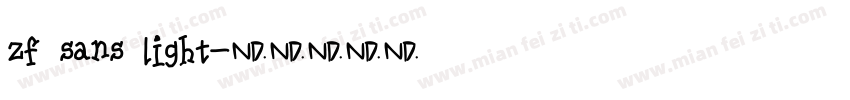 zf sans light字体转换